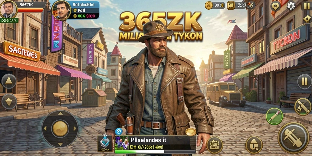 Tampilan gameplay menarik dari 365ZK dengan berbagai bisnis yang dikelola.