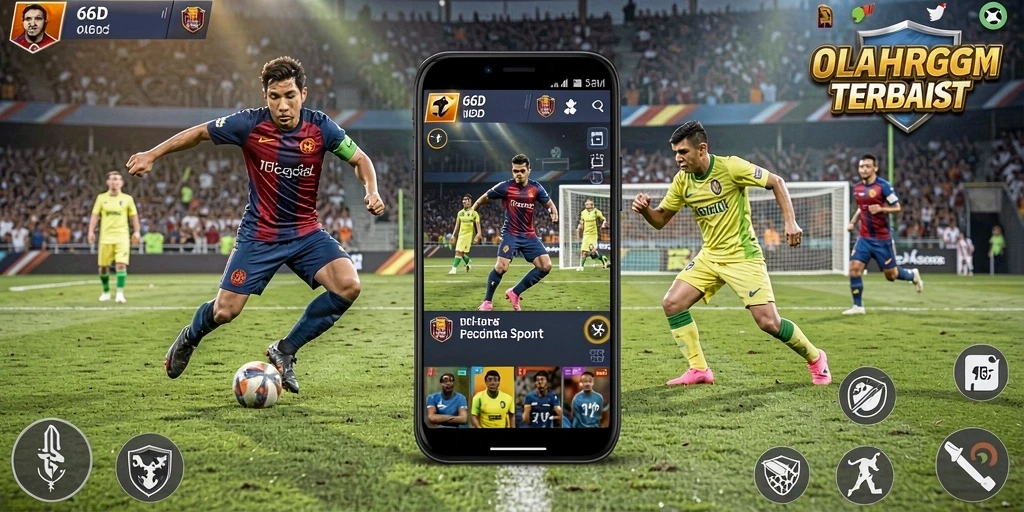Screenshot gameplay 66D menunjukkan aksi seru olahraga.