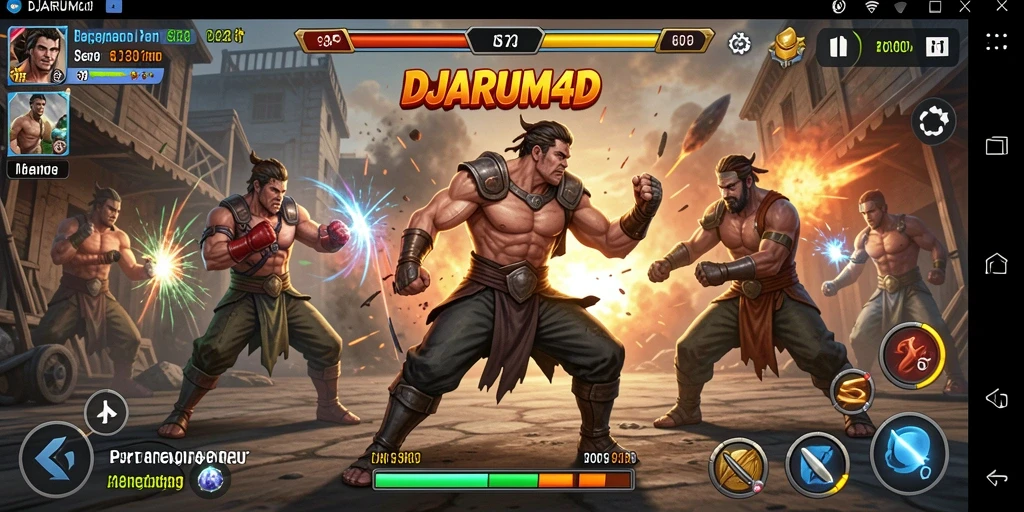 Tampilan gameplay DJARUM4D yang seru dan intens saat bertarung.