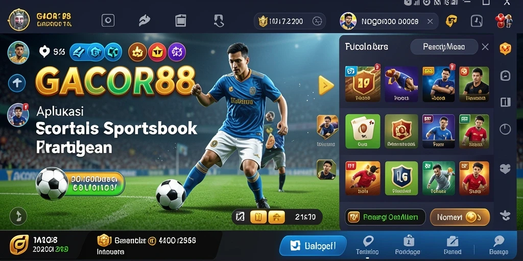 Tampilan gameplay taruhan olahraga di GACOR88 yang menarik dan interaktif.