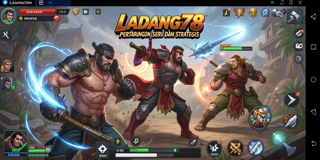 Tangkapan layar pertarungan mendebarkan dalam LADANG78.