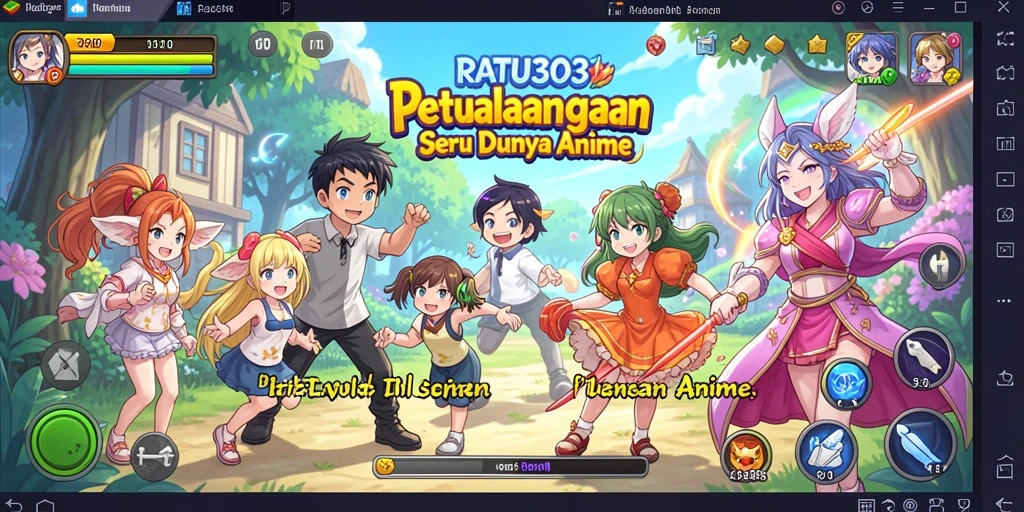 Screenshot gameplay RATU303 yang menunjukkan aksi karakter dalam animasi yang menarik.