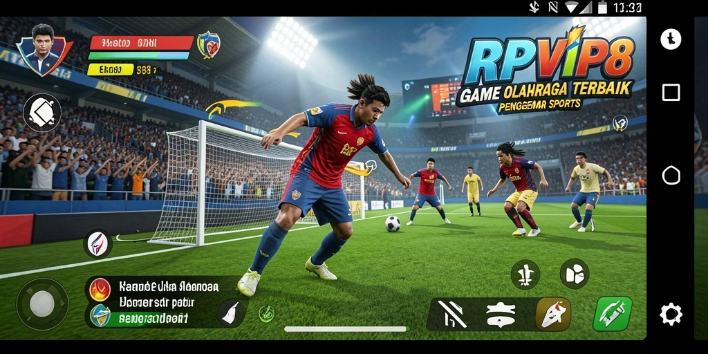 Tampilan gameplay menarik dari RPVIP8 dengan banyak aksi olahraga.