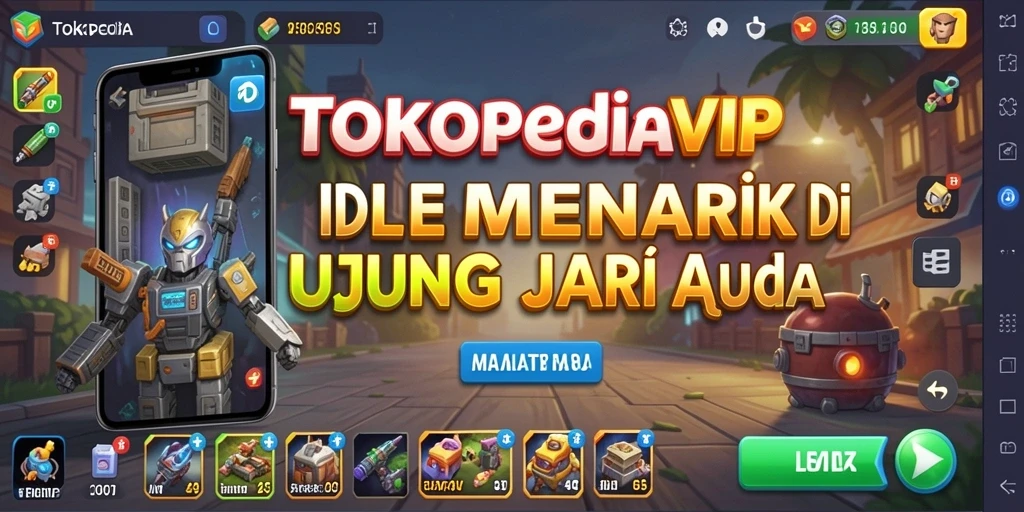 Tampilan gameplay TOKOPEDIAVIP yang menarik dan interaktif.
